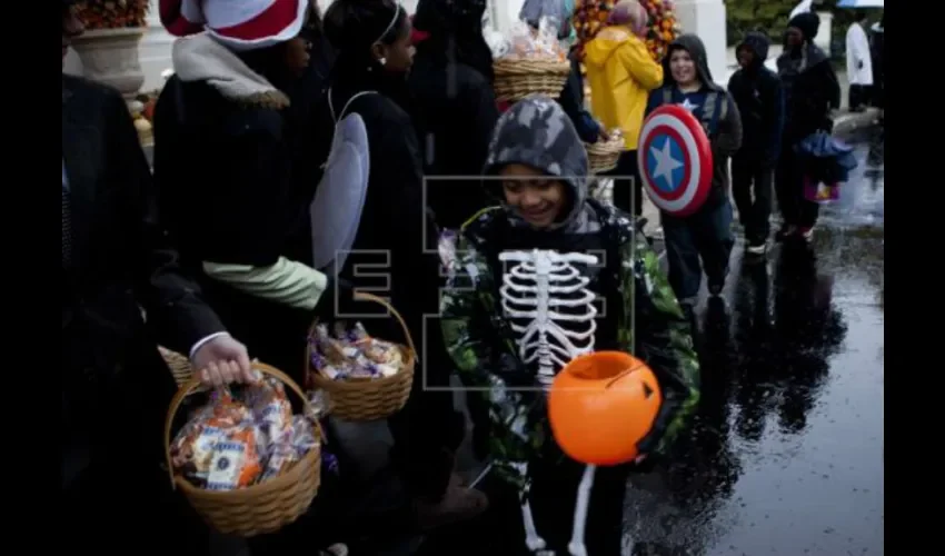 Niños haciendo "trick or treat" en los Estados Unidos Cortesía de EFE