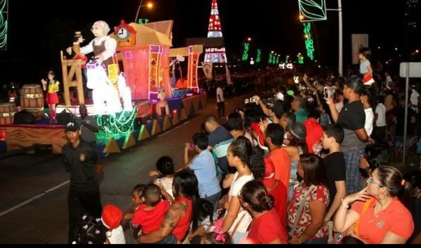 Desfile de Navidad. 