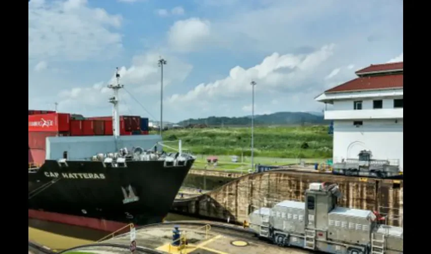 Foto ilustrativ del Canal de Panamá. 