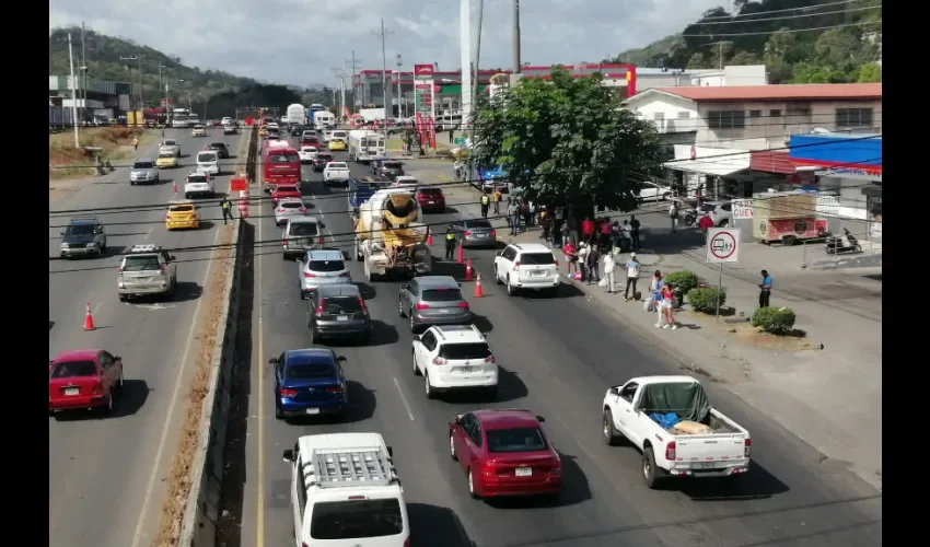 Foto ilustrativa del tráfico. 