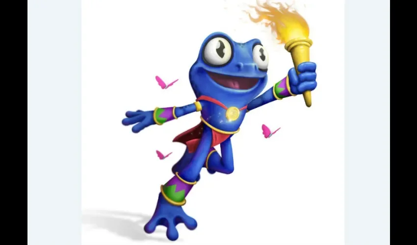 Imagen cedida de "Parita", la mascota para los XXIV Juegos Centroamericanos y del Caribe Panamá 2022. Una rana azul dardo venenoso bautizada como Parita es la mascota oficial de los Juegos Centroamericanos y del Caribe Panamá 2022, luego de que los panameños la seleccionaran entre tres finalistas, anunció este lunes el Comité Organizador de los Juegos. EFE/Comité Organizador de los Juegos Centroamericanos y del Caribe Panamá 2022 /SÓLO USO EDITORIAL / NO VENTAS. 