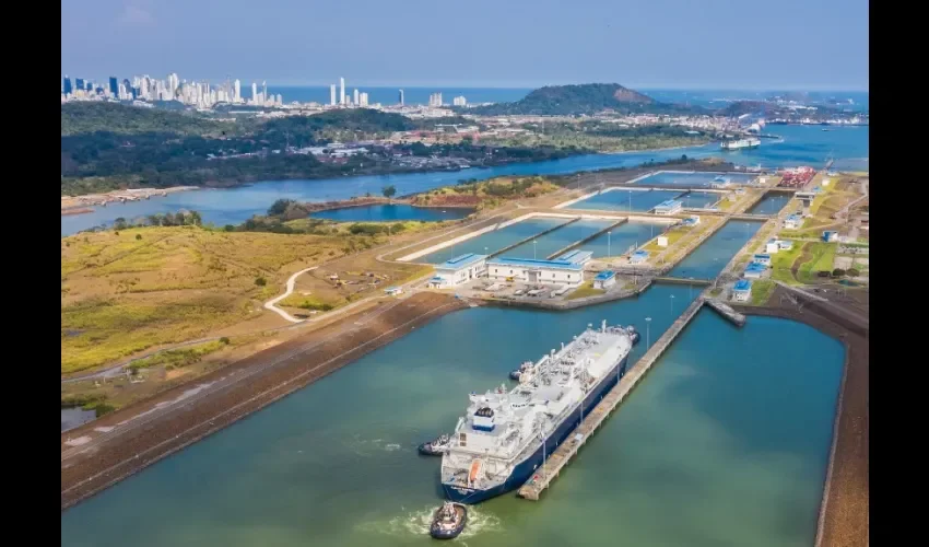 Foto ilustrativa del Canal de Panamá. 