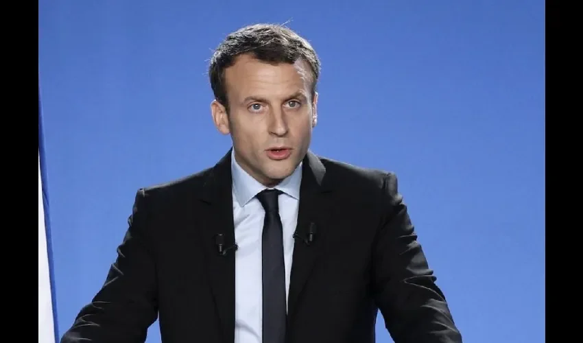 Foto ilustrativa de Macron. 