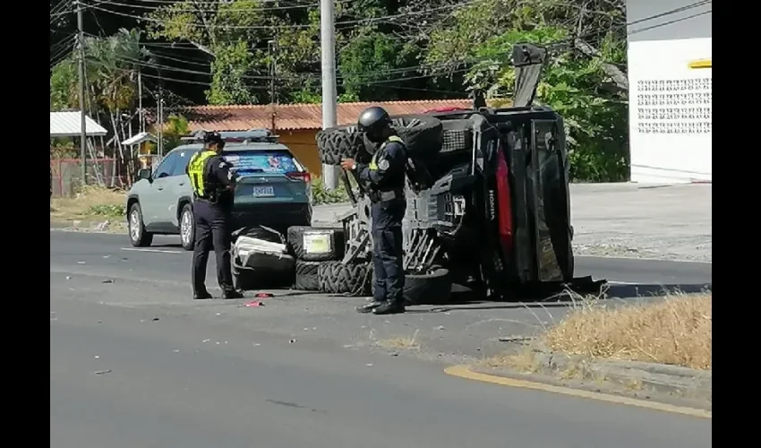 Foto ilustrativa del accidente. 