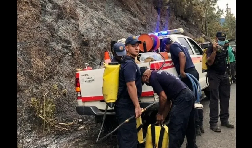 Foto ilustrativa de los bomberos. 