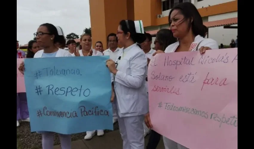 Foto ilustrativa de las protestas.