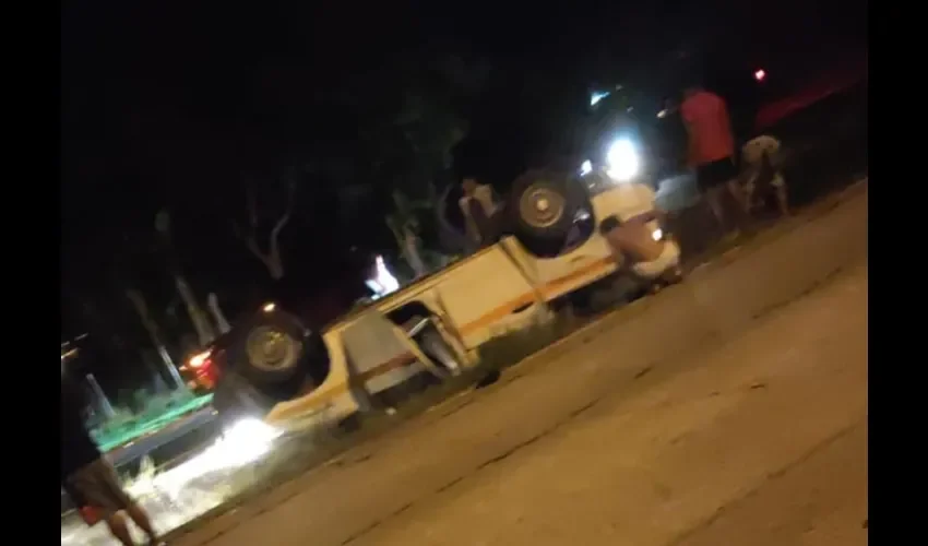 Foto ilustrativa del accidente. 