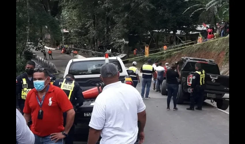 Foto ilustrativa del accidente. 