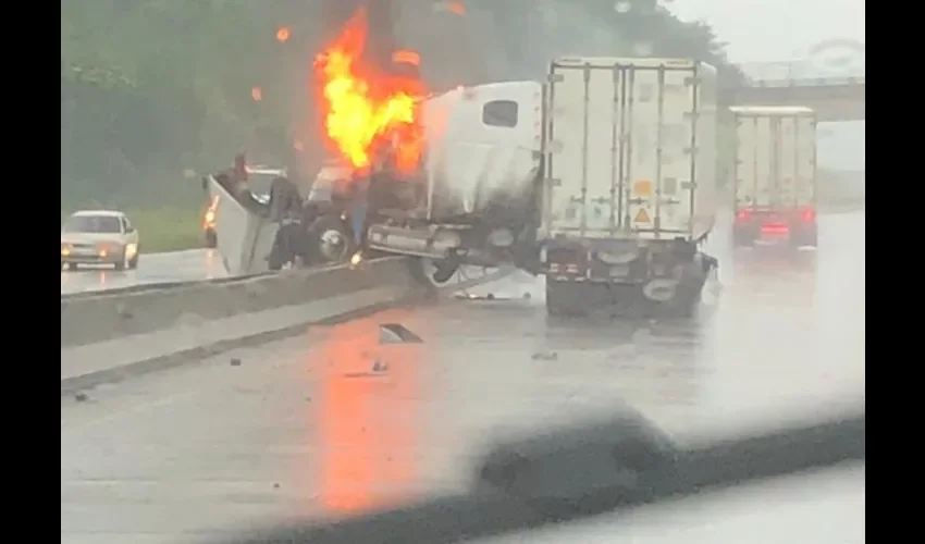 Foto ilustrativa del accidente. 