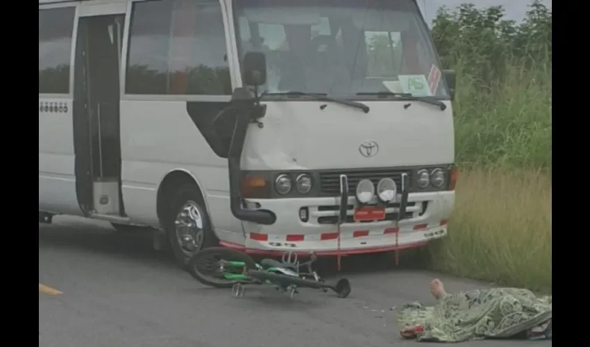 Foto ilustrativa del accidente. 