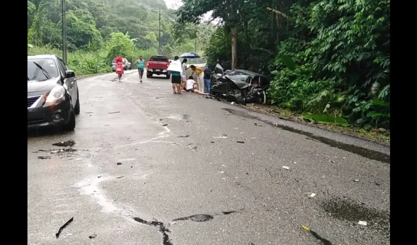 Foto ilustrativa del accidente. 