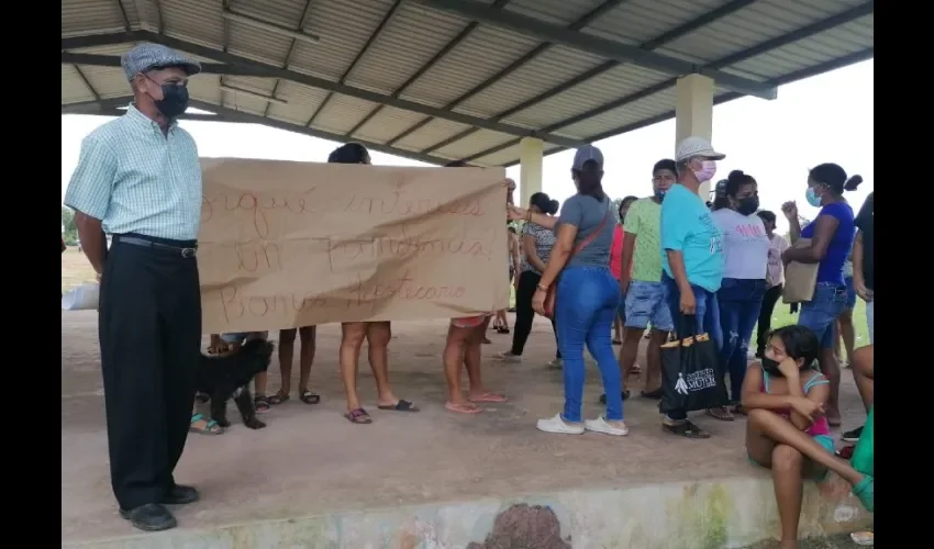 Foto ilustrativa de la protesta.  