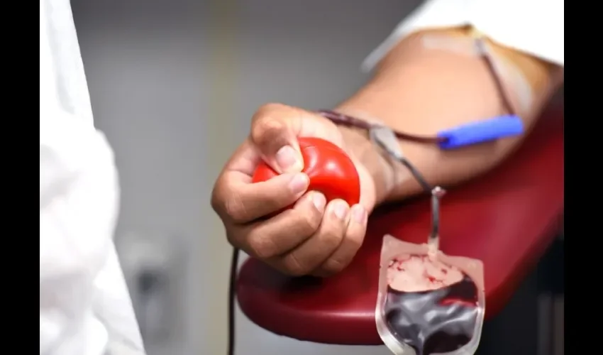 Foto ilustrativa de donación de sangre. 