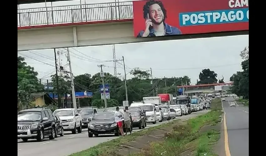 Las protestas han generado tranque en muchas partes del país, lo que provoca el retraso. 