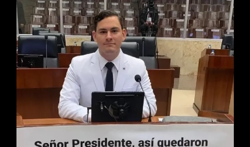 Juan Diego durante su participación en la Asamblea.