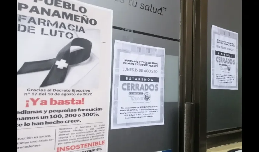 Farmacias mantienen una postura frente al Gobierno. 