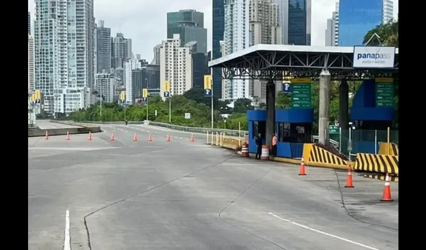 Vista del Corredor a esta hora.