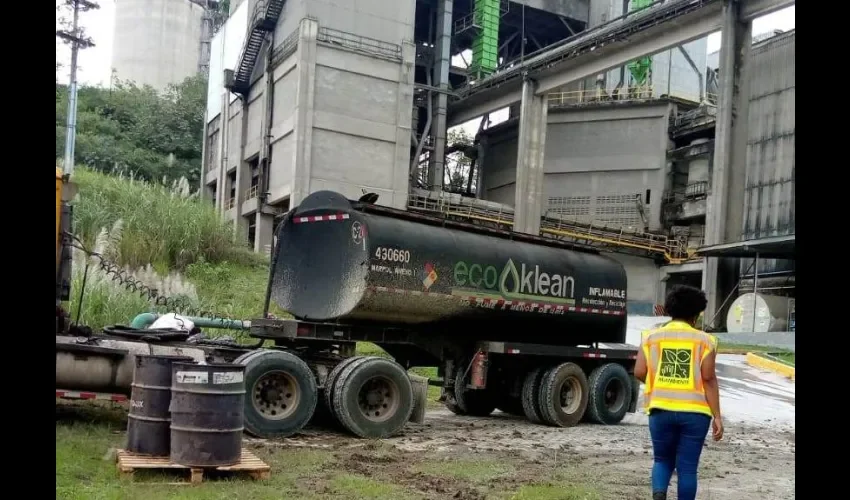 Vista de la inspección en la empresa.