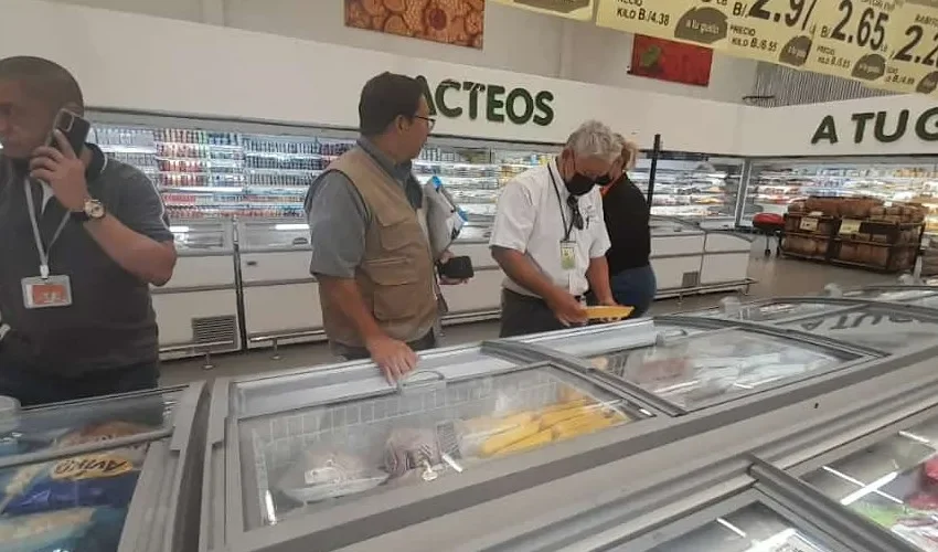 Inspección de los supermercados. 