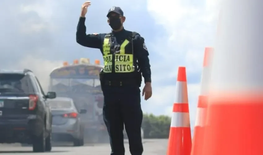 Unidades del tránsito se mantienen alerta. 