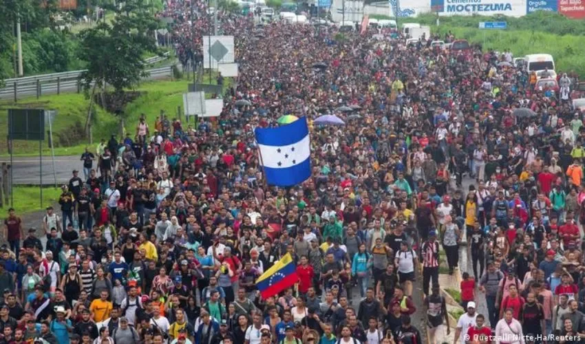 Vista de las caravana. 