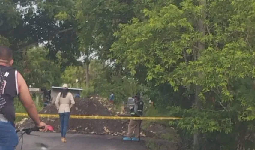 Vista del área del accidente. 