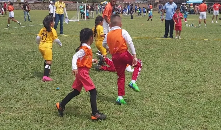 Los niños disfrutaron el partido. 